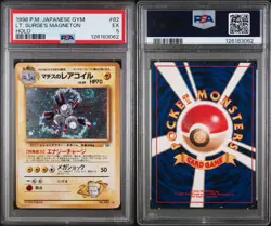 Pokemon Gym Heroes 2000 WOTC LT Surges Magneton Holographic Card PSA 5 - Image 3