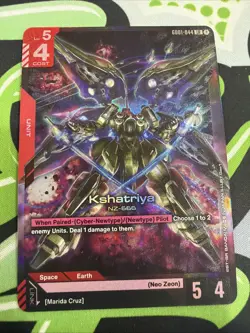 Kshatriya (GD01-044) - Newtype Rising #GD01-044 LR - NM Foil Gundam Card Game - Image 1