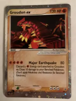Pokemon 2003 Groudon EX Holo Black Star Promo 002 NM - Image 1