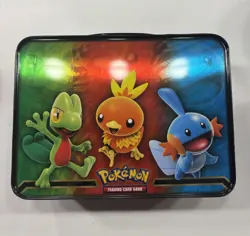 Pokemon 2014 Premium Collector Lunchbox Tin Kyogre Groudon W/ Binder and Pencils - Image 4