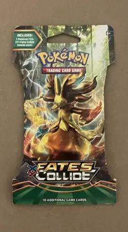 Pokemon TCG 2016 XY Fates Collide Sleeved Single Booster Pack - Image 1