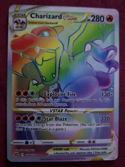 Charizard VSTAR 174/172 - Brilliant Stars Rainbow Secret Rare Pokemon TCG NM - Image 1