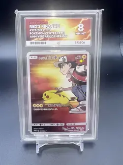 Pokemon TCG - Pokemon Centre 20th Anniversary - Red’s Pikachu - 270/SM-P - Ace 8 - Image 1