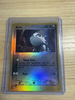 Aron 49/109 Reverse Holo English Pokemon EX Ruby and Sapphire - LP/MP - Image 1