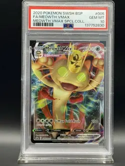 PSA 10!! 2020 Pokemon MEOWTH VMAX SWSH005 🔥🔥 - Image 2