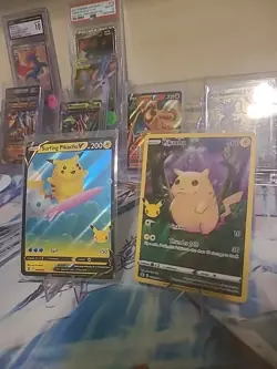 Pokemon TCG Pikachu Celebrations Lot Pikachu Celebrations 5/25 And Pikachu 8/25 - Image 1