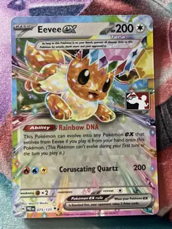 Eevee ex 075/131 - Prismatic Evolutions Play! Prize Pack Series 7 Pokemon TCG - Image 1