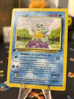 Pokemon TCG - Squirtle (Schiggy) - 63/102 - Base Set (German) 1st Edition - READ - Image 1