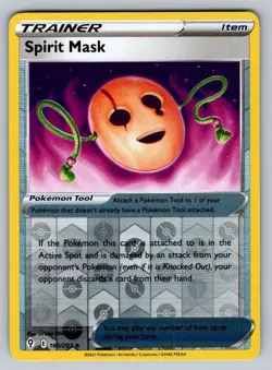 2021 Pokemon TCG Evolving Skies Spirits Mask Reverse Holo 160/203 - Image 1