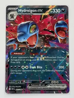 Pokemon Hydreigon ex Double Rare Full Art Holo Sv: White Flare 067/086 Dark Bite - Image 1