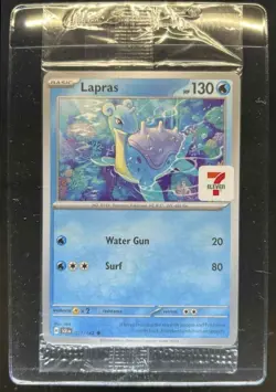 2024 Pokemon Stellar Crown Asia Exclusive Lapras 7-Eleven Promo 031/142 - Image 1