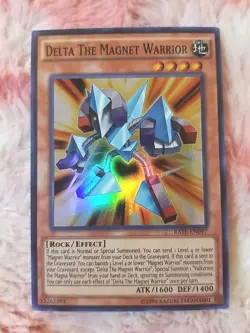 Yu-gi-oh! Delta The Magnet Warrior RATE-EN097 Super Rare Raging Tempest - Image 1