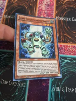 Yugioh Gamma The Electromagnet Warrior SDMY-EN003 Super Rare 1st Edition NM - Image 2