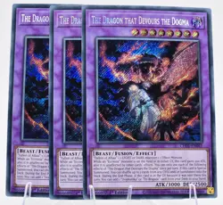 3x The Dragon that Devours the Dogma CH01-EN041 (Secret Rare) - NM - Yu-Gi-Oh! - Image 1