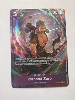 One Piece - Roronoa Zoro OP09-076 (Alt Art) - Premium The Best Vol. 2 - Purple - Image 1