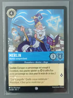 LORCANA FR Card - Chapter 1 153/204 Merlin -✨FOIL✨New - Image 1