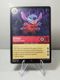 LORCANA FR Card - Chapter 1 125/204 Stitch - Rare✨ FOIL ✨New - Image 1