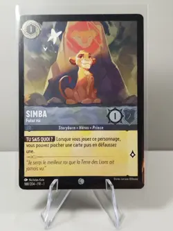 LORCANA FR Card - Chapter 1 188/204 Simba - ✨ FOIL ✨New - Image 1