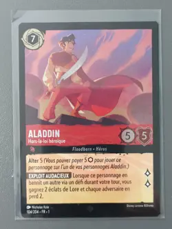LORCANA FR Card - Chapter 1 104/204 Aladdin - Super Rare Foil New - Image 1