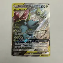 Pokemon TCG Celebi & Venusaur GX SM167 Promo Tag Team Holo Card NM Condition - Image 1