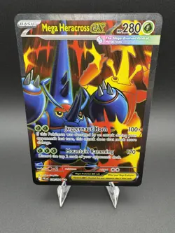 Mega Heracross ex 108/094 Ultra Rare ME02: Phantasmal Flames NM Pokemon TCG Card - Image 1