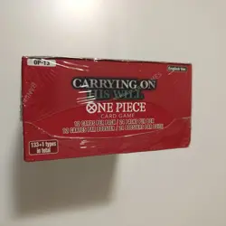 One Piece Card Game OP13 Carrying on His Will Booster Box da 24 buste ENG Sealed - Image 2