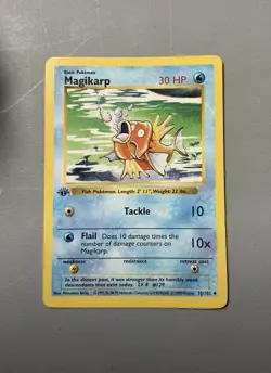 Magikarp Base Set 35/102 1st Edition Shadowless Pokemon TCG Card - Image 1