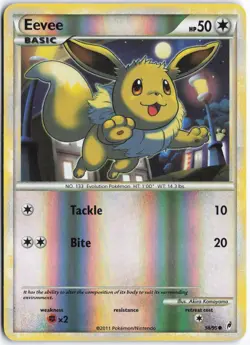 Pokemon - Eevee #56/95 - Call of Legends Reverse Holo Common - Image 1