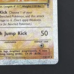 Hitmonlee 13/110 Legendary Collection 2002 Reverse Holo Pokemon Card TCG - LP - Image 5