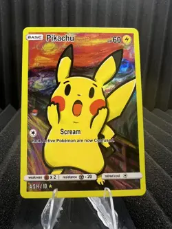 Pikachu #10 - Holo Foil Gen 1 - After Skool Hobby Fan Art - Pokemon - Image 1