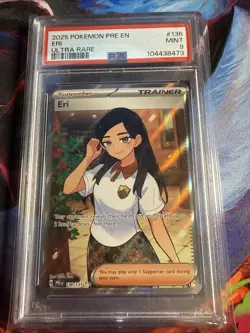 Eri #136/131 2025 Pokemon SV Prismatic Evolutions PRE EN PSA 9 - Image 1