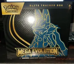Pokemon TCG Mega Evolution Lucario ETB Elite Trainer Box - Brand New Sealed - Image 1
