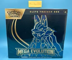 Pokemon TCG: Mega Evolution: Lucario Elite Trainer Box - Factory Sealed ETB - Image 1