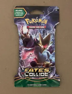 Pokemon TCG XY Fates Collide Sleeved Booster Pack Alakazam Art - Image 1