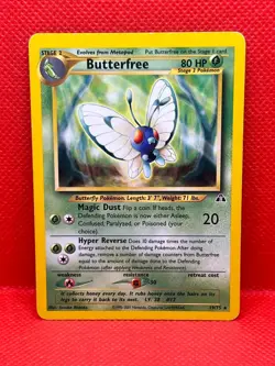 Pokemon Tcg Butterfree 19/75 Neo Discovery Unlimited Non Holo - Image 1