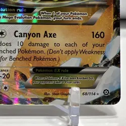 2016 Pokemon TCG XY Steam Siege M Steelix EX 68/114 Ultra Rare NM One Owner - Image 5