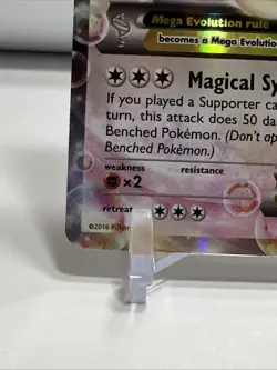 2016 Pokemon TCG Fates Collide M Audino EX 85/124 Ultra Rare One Owner - Image 4