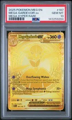 2025 POKEMON MEG EN-MEGA EVOLUTION MEGA HYPER RARE #187 MEGA GARDEVOIR EX PSA 10 - Image 1