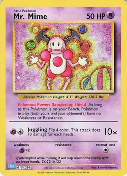 Mr. Mime 013/034 - Pokemon TCG - Classic Collection Box - CLB - Image 1