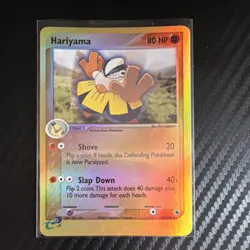 Pokemon TCG Hariyama EX Ruby & Sapphire 33/109 Reverse Holo Uncommon 80 HP 2003 - Image 1