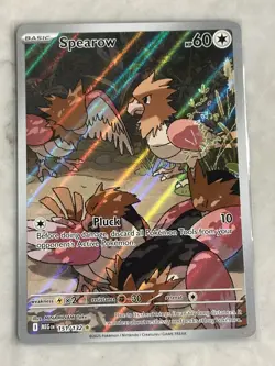 Pokemon TCG Spearow 151/132 Me01: Mega Evolution Holo NM MINT Condition - Image 1