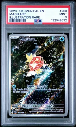 2023 Pokemon Paldea Evolved #203 Magikarp Illustration Rare PSA 9 - Image 1