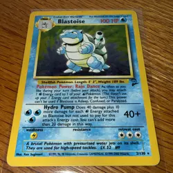 Blastoise Base Set 2/102 Holo - Damaged - Pokemon Crease See Pictures - Image 1