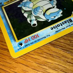 Blastoise Base Set 2/102 Holo - Damaged - Pokemon Crease See Pictures - Image 5