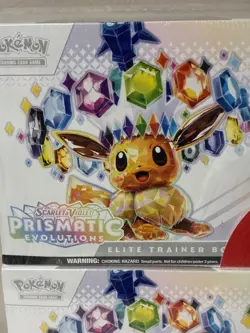 LOT of 2 Prismatic Evolutions Elite Trainer Box ETB & Booster Bundle Pokemon - Image 2