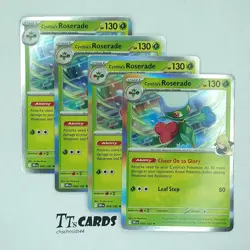 Cynthia's Roserade 008/182 x4 Playset 4x Pokemon TCG SV Destined Rivals DRI - Image 1
