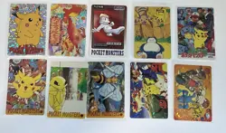 Nintendo Pokemon Lot 10 Vintage 1997 Japanese Holo Regular Pikachu Mew - Image 1
