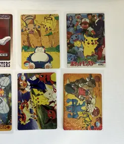 Nintendo Pokemon Lot 10 Vintage 1997 Japanese Holo Regular Pikachu Mew - Image 4