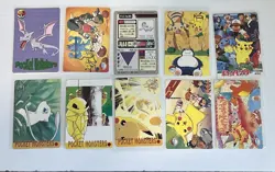 Nintendo Pokemon Lot 10 Vintage 1997 Japanese Holo Regular Pikachu Mew - Image 5