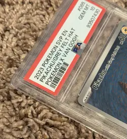 ⚡🎨 Pokemon x Van Gogh 2023 Promo #085 Pikachu with Grey Felt Hat PSA 10 🎨⚡ - Image 5